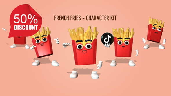 French Fries - Character Kit - VideoHive 26962035