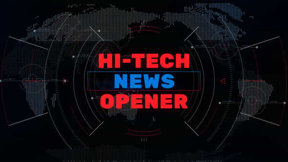 Hi-Tech News Opener - VideoHive 44272934