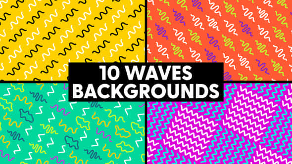 Waves Backgrounds - VideoHive 46849780