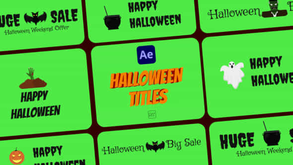 Halloween Titles For - VideoHive 40091905
