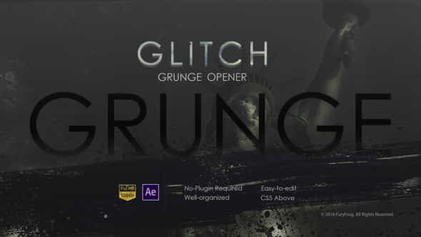 Glitch Grunge Opener - VideoHive 21481637