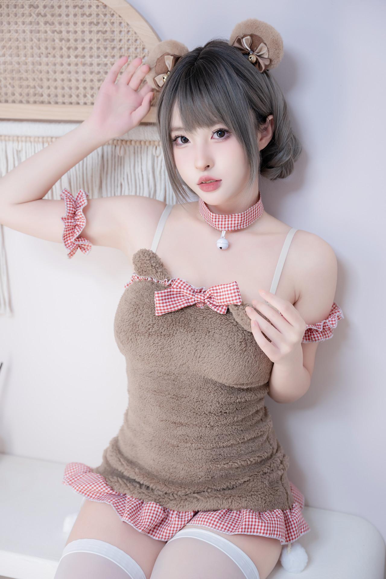 Cosplay 清水由乃 – 可爱熊(11)