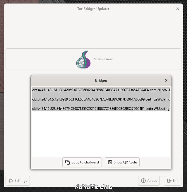 Tor Bridges Updater download the last version for android