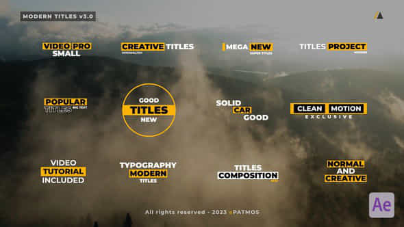 Modern Titles v3.0 - VideoHive 45631373