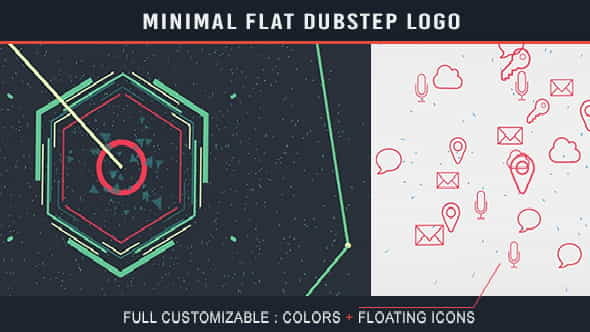 Minimal Flat Dubstep Logo | Retro - VideoHive 17471739