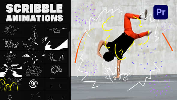 Abstract Scribble Animations - VideoHive 37697493