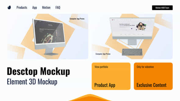 Website Desktop Mockup - VideoHive 44836508