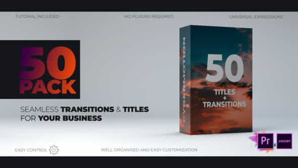 Unique Typography Transitions MOGRT - VideoHive 23429297