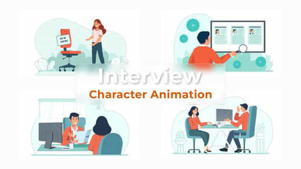 Job Interview Character - VideoHive 37070227