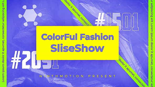Colourful Fashion Plastic SlideShow - VideoHive 36447434