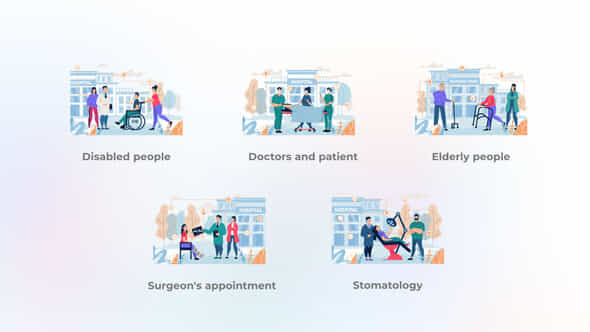 Doctors and patient - VideoHive 44609070