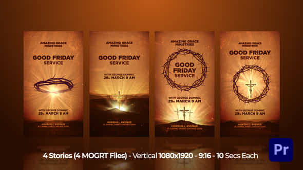 Easter Worship Good Friday Instagram Stories Mogrt - VideoHive 51406248