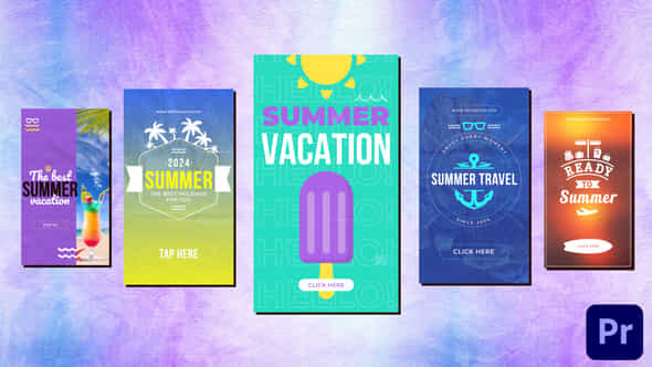 Summerbeach Tropical Vertical Travel Stories Reels 3 - VideoHive 51756484