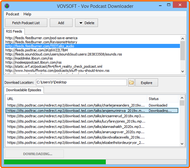 VovSoft Podcast Downloader 3.3