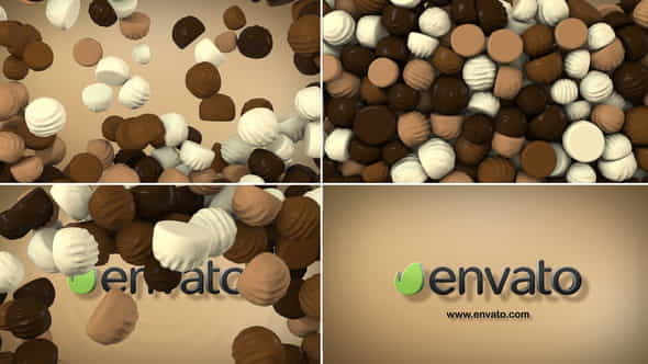 Chocolate Drops Logo Reveal - VideoHive 35890518