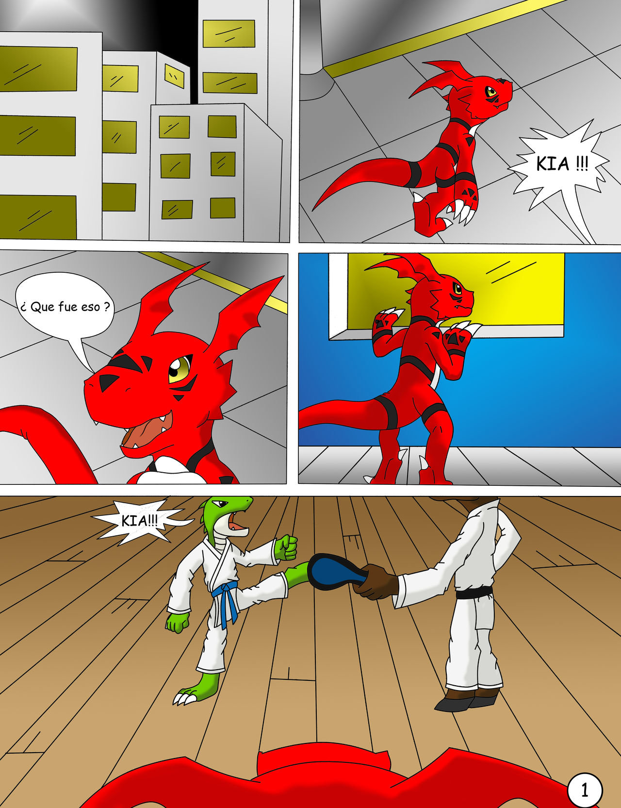 Guilmon Practica Karate - 1