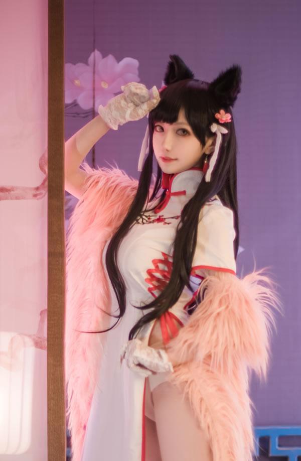 高颜值coser Shika小鹿鹿-爱宕旗袍(9)