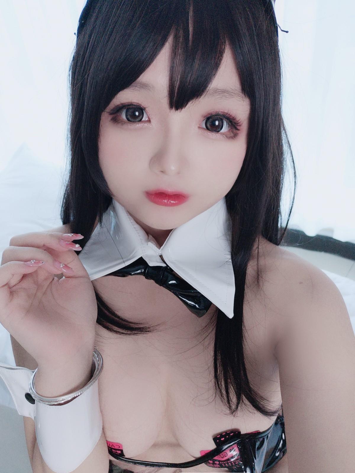 Cosplay 日奈娇 透明兔女郎(57)