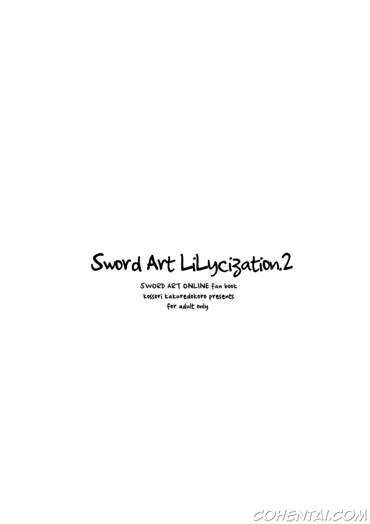 Sword Art Lilycization.2 (Sword Art Online) xxx comics manga porno doujin hentai español sexo Asuna Yuuki Kazuto Kirigaya | Kirito Sword Art Online