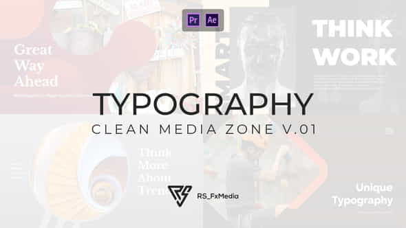 Typography Slide - Clean Media - VideoHive 33415422