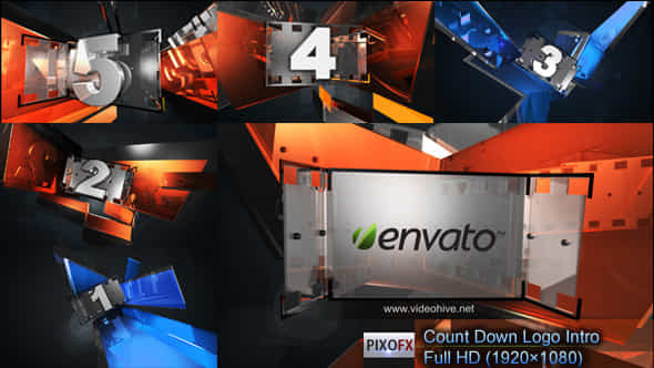 Count Down Logo Intro - VideoHive 4948592