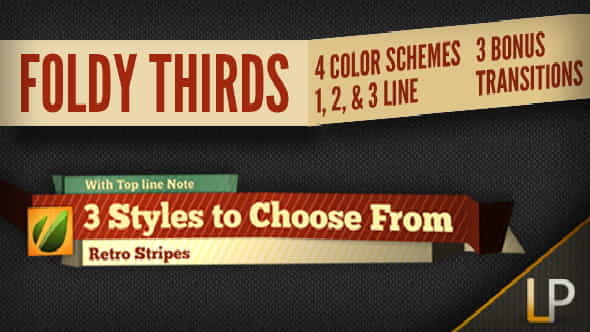 Foldy Lower Thirds - VideoHive 1563945