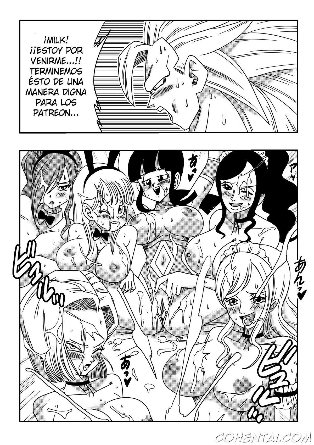 Doujinshi Especial Harem de los Patreon (Dragon Ball Z, Fairy Tail, One piece) xxx comics manga porno doujin hentai español sexo 