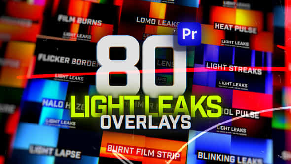 Animated Light Leaks Overlays Pack For Premiere Pro - VideoHive 53933798