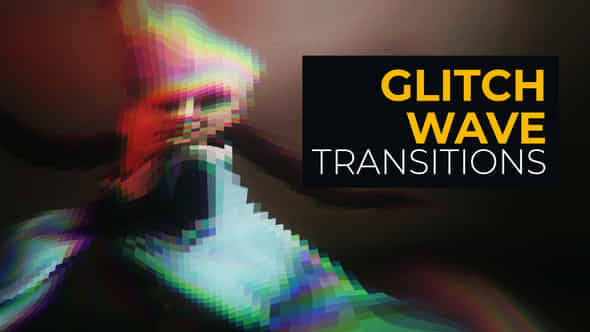 Glitch Wave Transitions - VideoHive 39784282