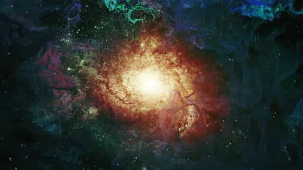 Nebula Though Light Loop 4K - VideoHive 33377740