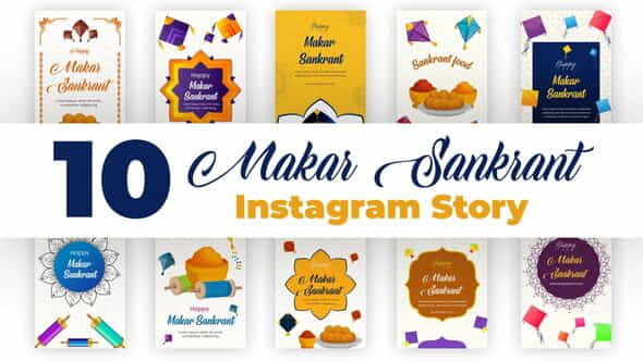 Makar Sankarti Instagram Story Pack - VideoHive 35415879