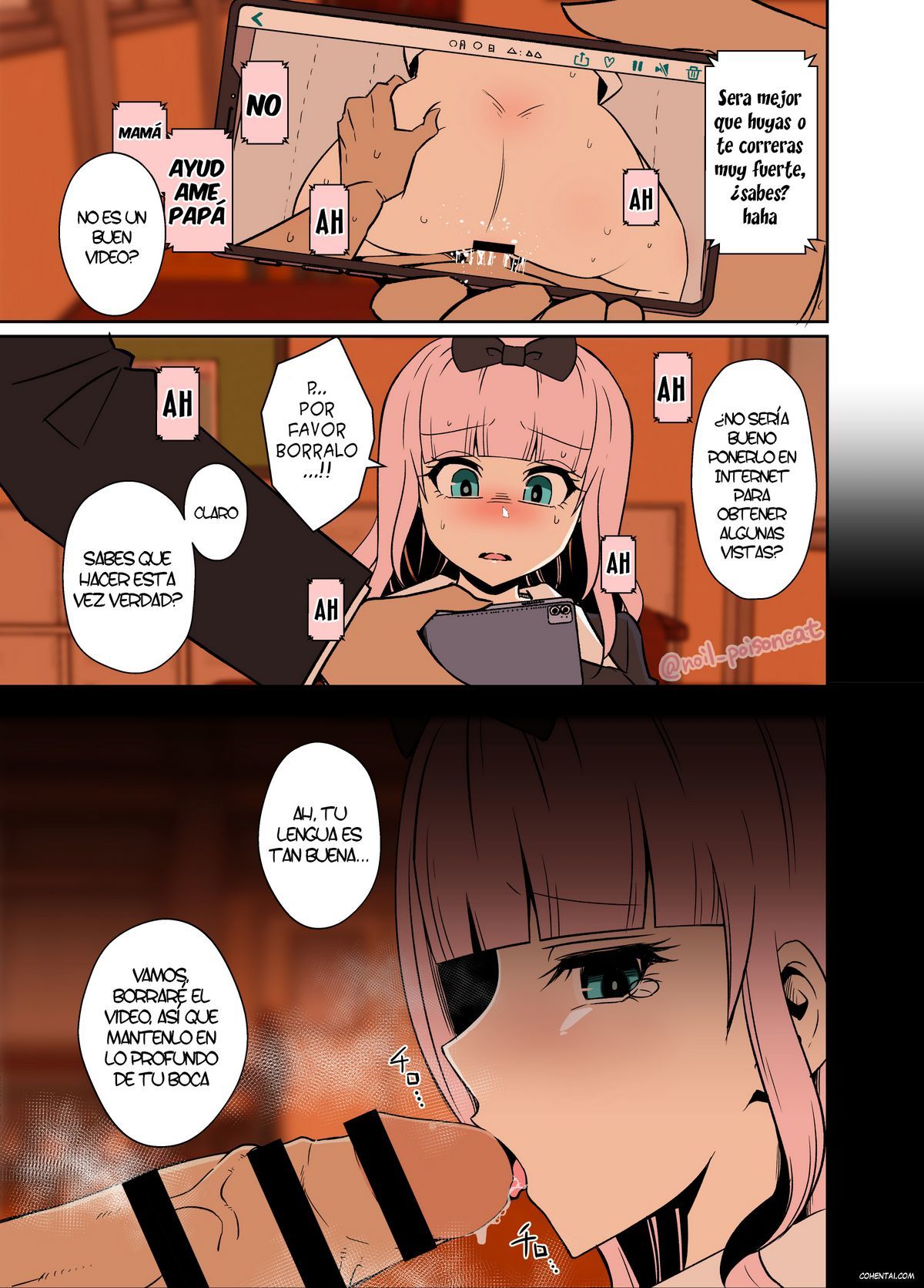 Chika-chan o Douga de Odoshite Warui Koto o Suru Hanashi (Kaguya-sama wa Kokurasetai) xxx comics manga porno doujin hentai español sexo 