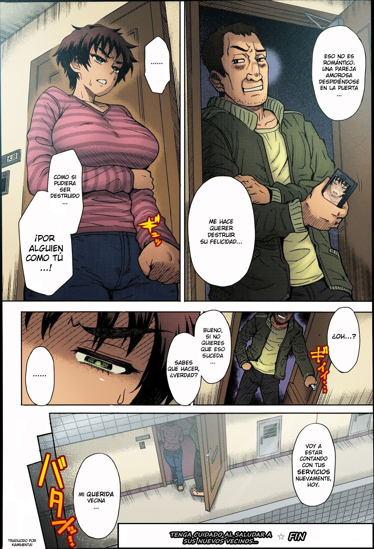 [Itou Eight] Hikkoshi no Aisatsu wa Shinchou ni...  Tenga Cuidado Al Saludar A Sus Nuevos Vecinos (COMIC Anthurium 016 2014-08) [Spanish] [Colorized]
