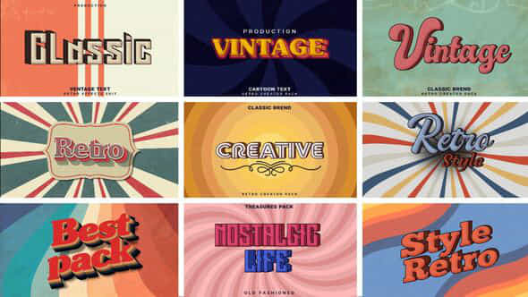 Retro Vintage Titles Mogrt - VideoHive 51277311