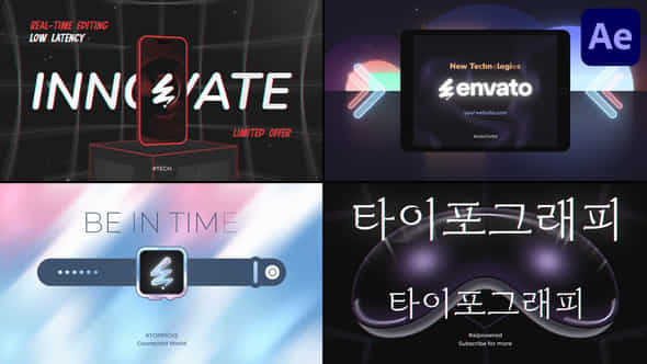 Devices Typography For After Effects - VideoHive 55782574