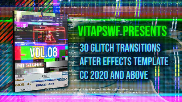 Glitch Transitions - VideoHive 47708057
