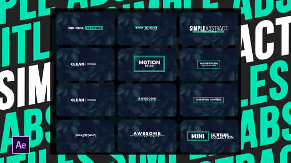 Simple Abstract Titles After Effects - VideoHive 50734896