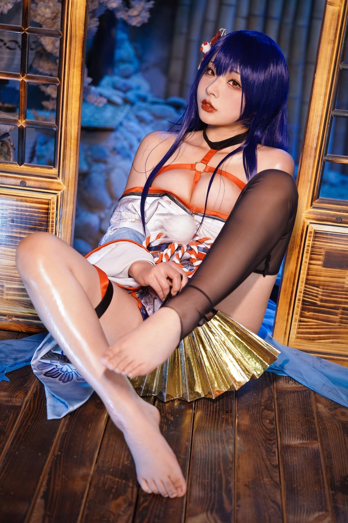 Cosplay Yuuhui玉汇 EroPhone Re 真子-和服抹油 Set.01(14)