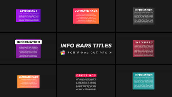 Info Bars Titles - VideoHive 43519095