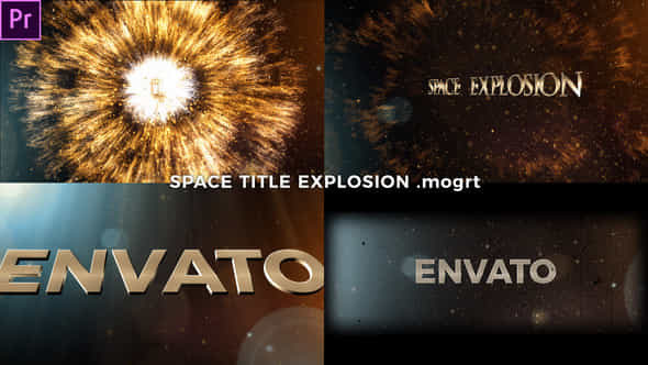 Space Title Explosion - VideoHive 23967473