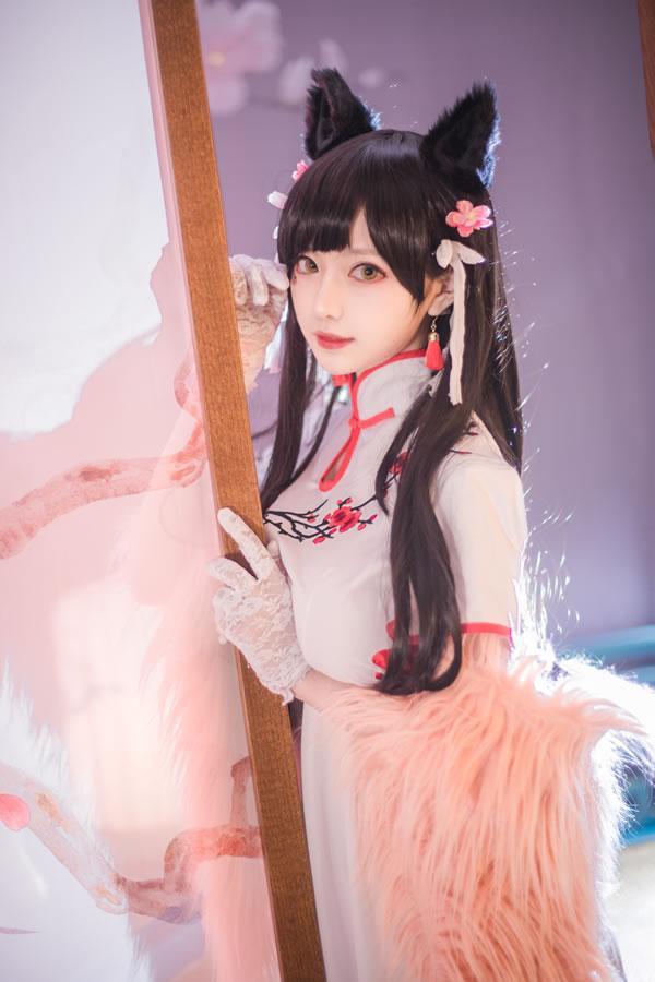 高颜值coser Shika小鹿鹿-爱宕旗袍(12)