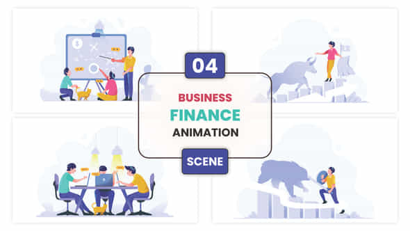 Business Finance Animation Scene - VideoHive 53299686