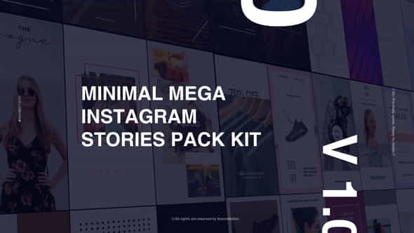 Minimal Mega Instagram Stories Pack Kit | Mobile - VideoHive 22393686