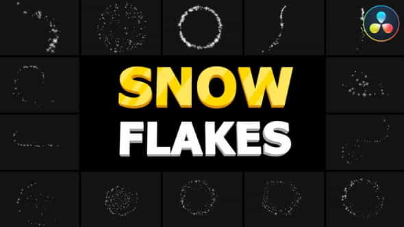Snow Flakes 01 | DaVinci - VideoHive 35312431