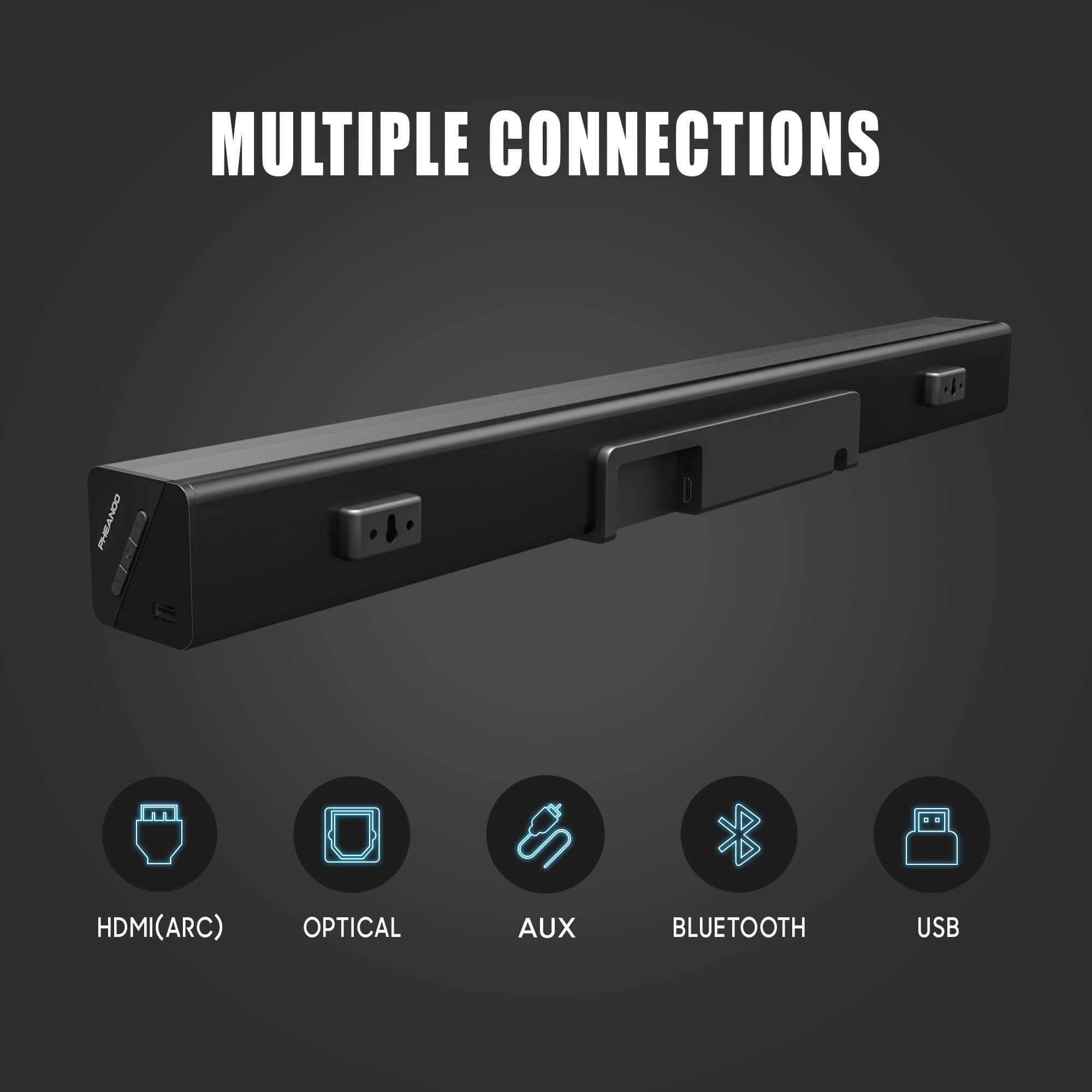 Pheanoo Audio Ltd Manufactures High-tech Soundbar Surround Sound System For TV With Subwoofer HDMI