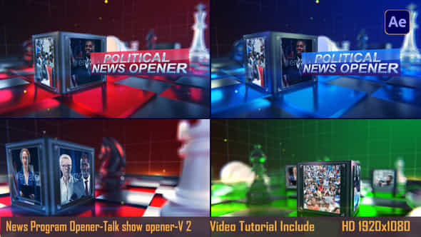 News Program Openertalk Show Opener V2 - VideoHive 47133293