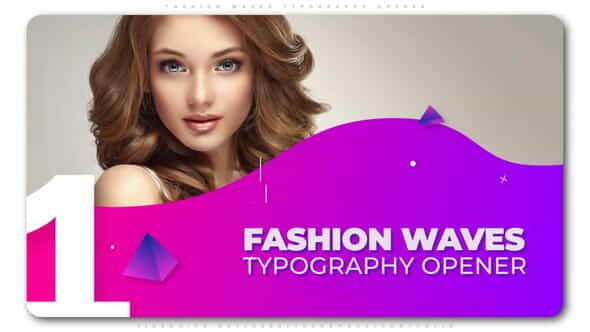 Fashion Waves Typography Opener - VideoHive 24087440