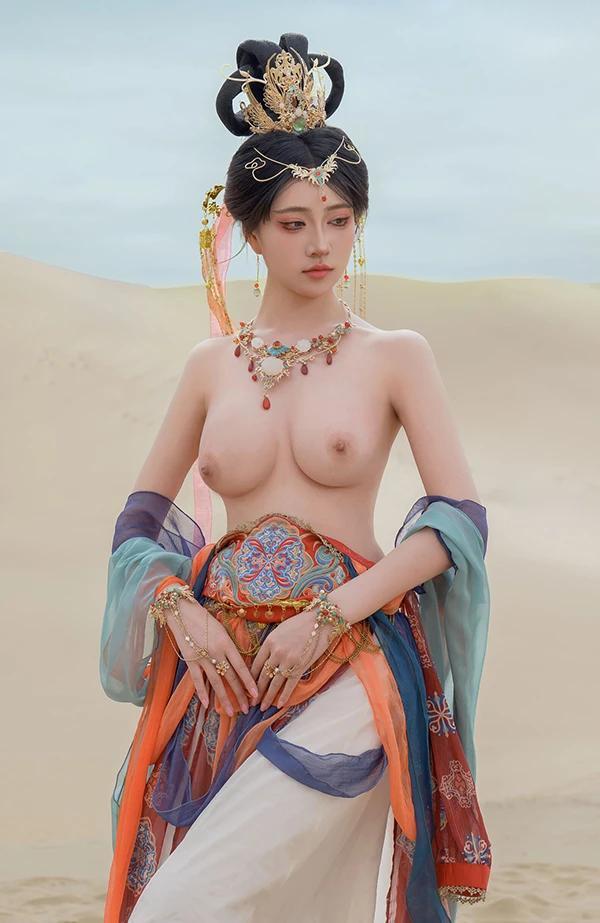 极品女神年年敦煌飞天飘飘若仙无圣光唯美图集(25)