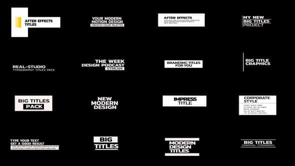Creative Big Titles - VideoHive 39085171