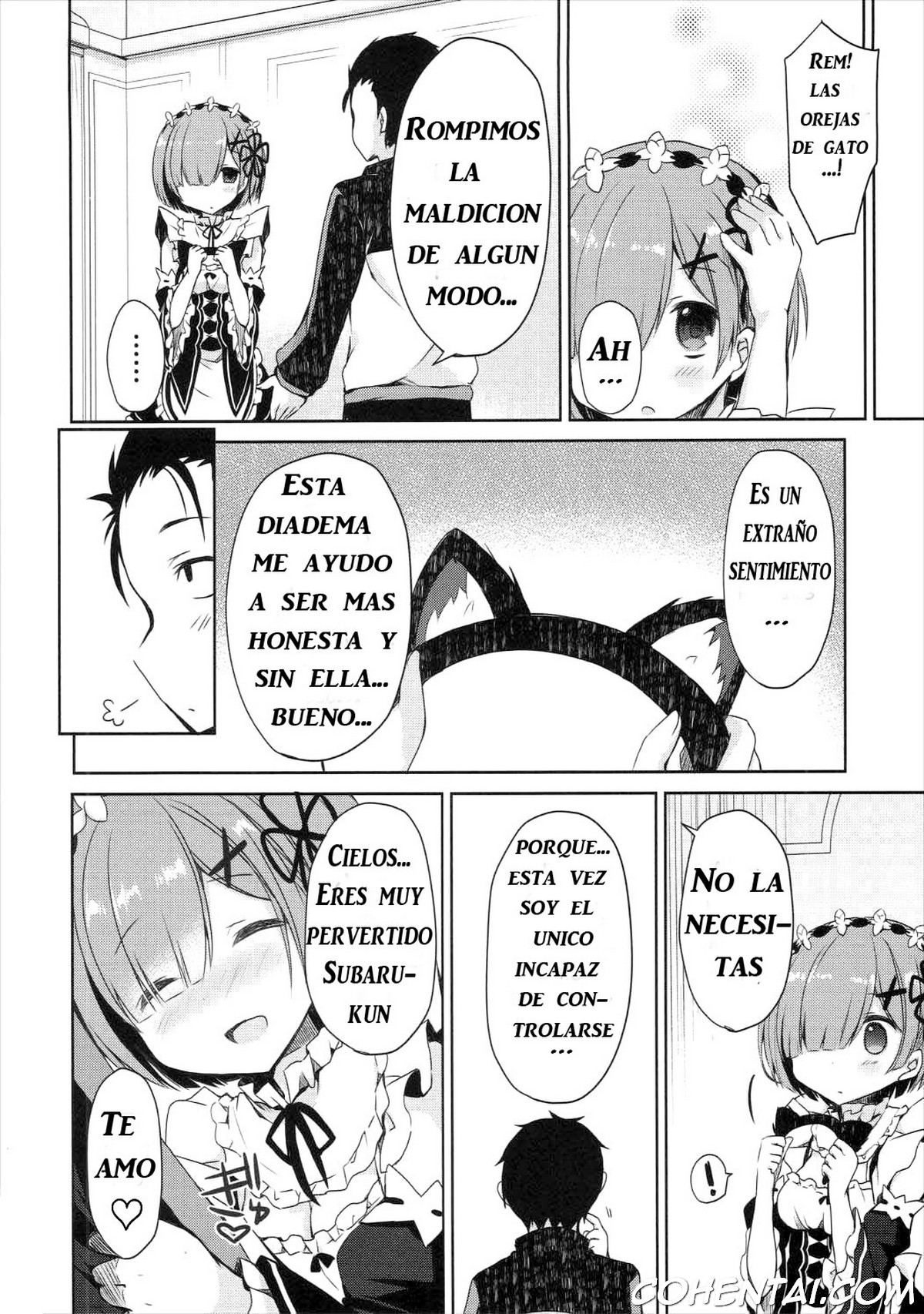 Rem Nyan wa Hatsujouki (Re:Zero kara Hajimeru Isekai Seikatsu) xxx comics manga porno doujin hentai español sexo 